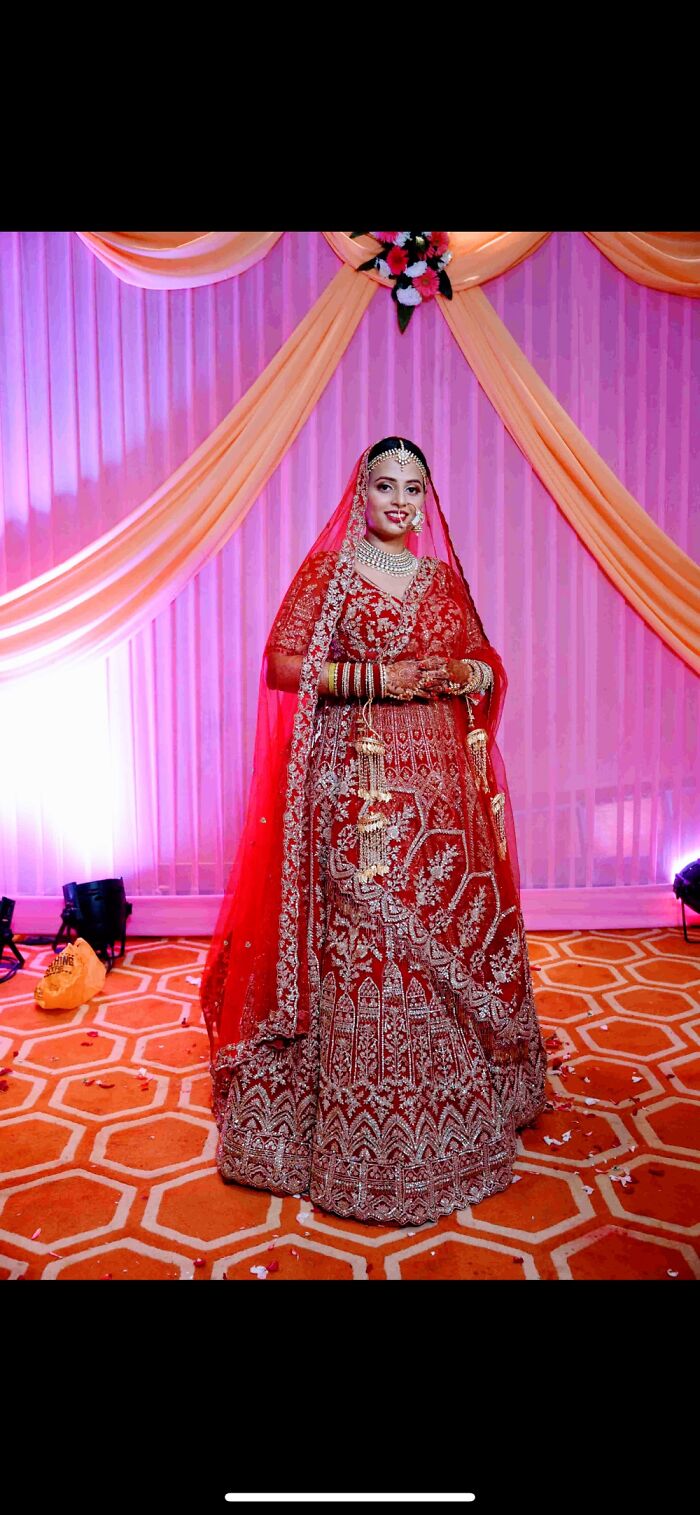 My Beautiful Red Wedding Lehenga