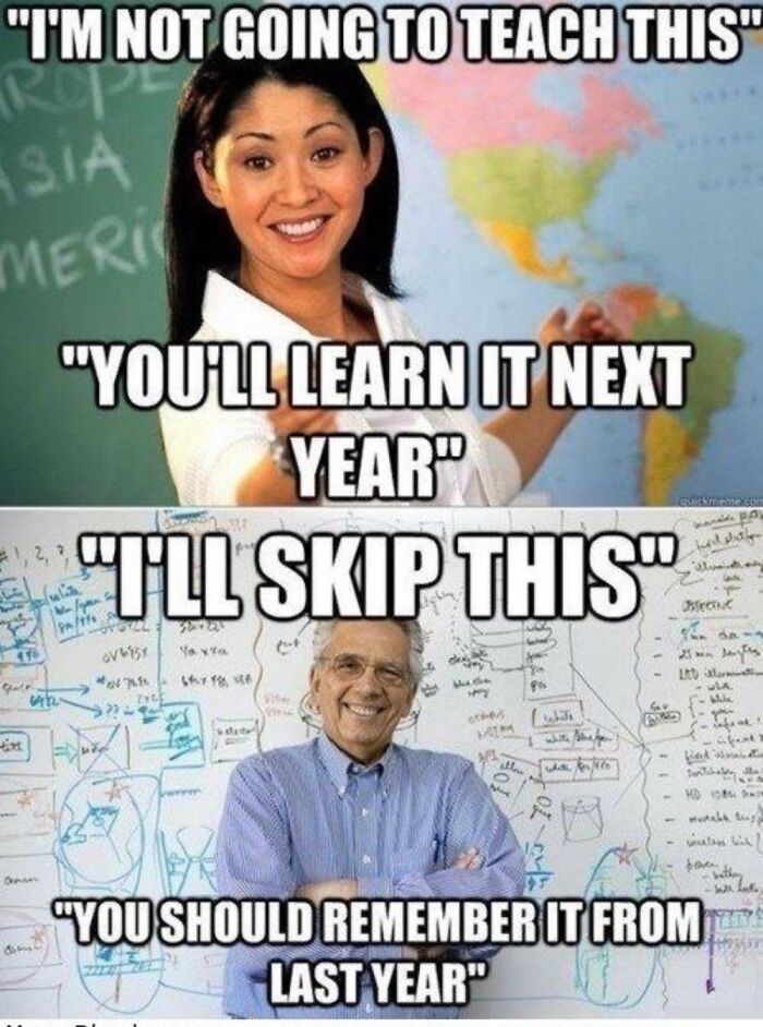 “You’ll Learn It Next Year”