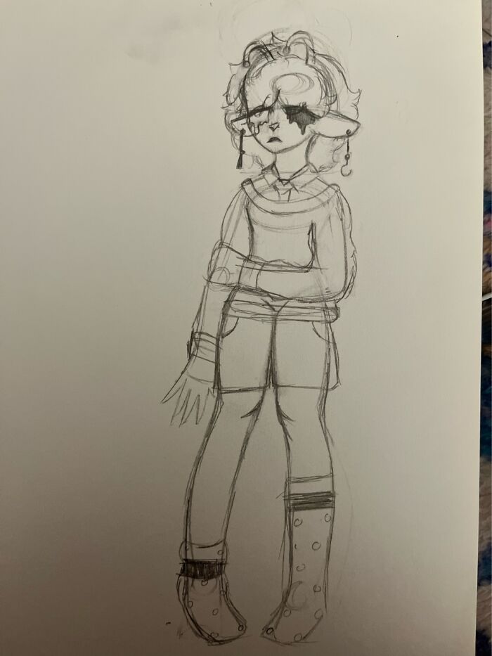 Sage The Alien(Uncolored Sketch)