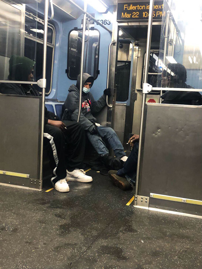 I Had To Change Seats Because These People Started Smoking Next To Me. Not Only That, But They Kicked Leftover Food Under Their Seats And Spilled Drinks All Over The Floor