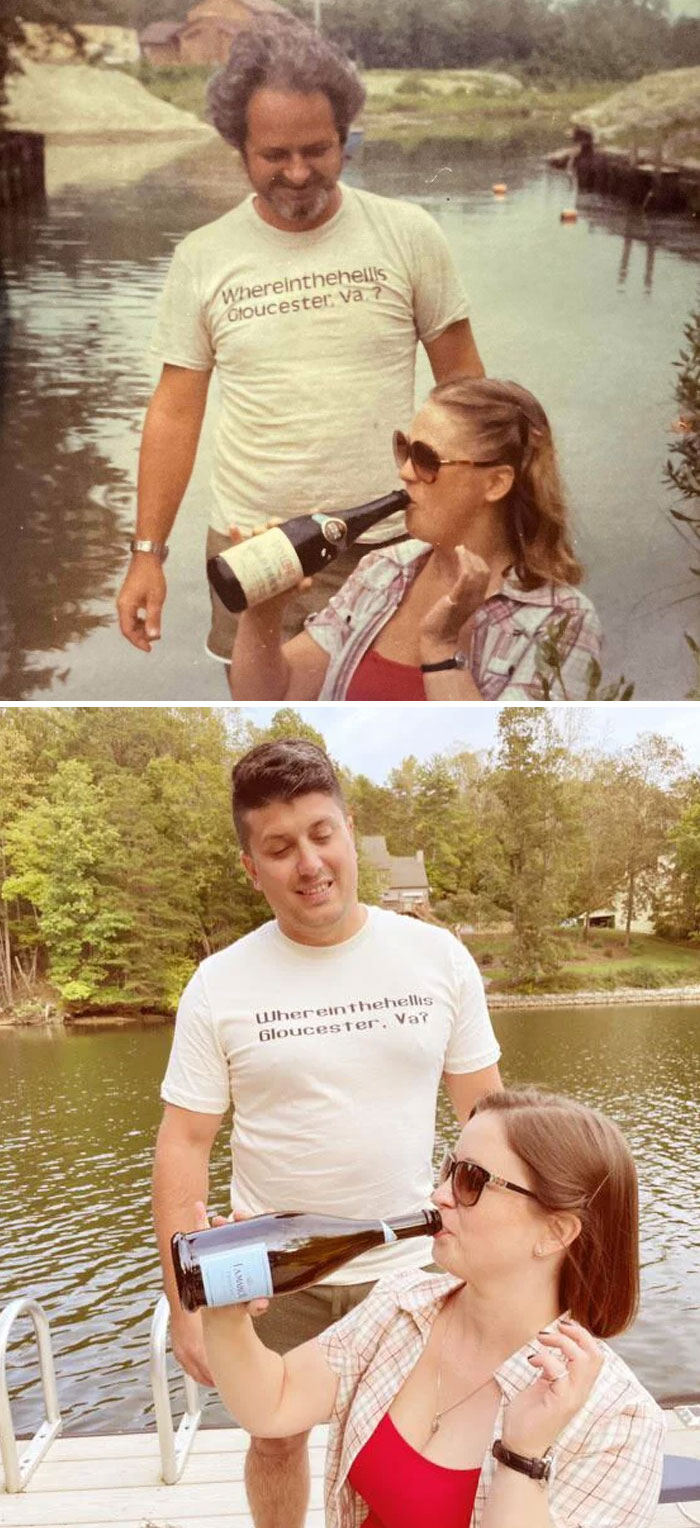 Recreated My Favorite Picture Of My Dad And Late Mother This Weekend