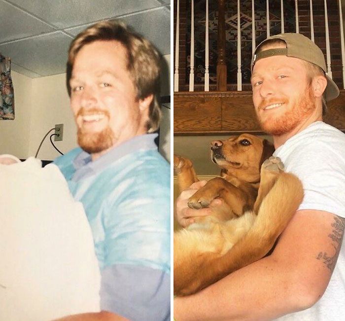 Mi papá falleció cuando yo tenía 1 año. Me gusta pensar que estaría feliz con lo mucho que nos parecemos