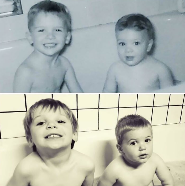 My Father And His Brother 60 Years Ago vs. My Two Boys Today