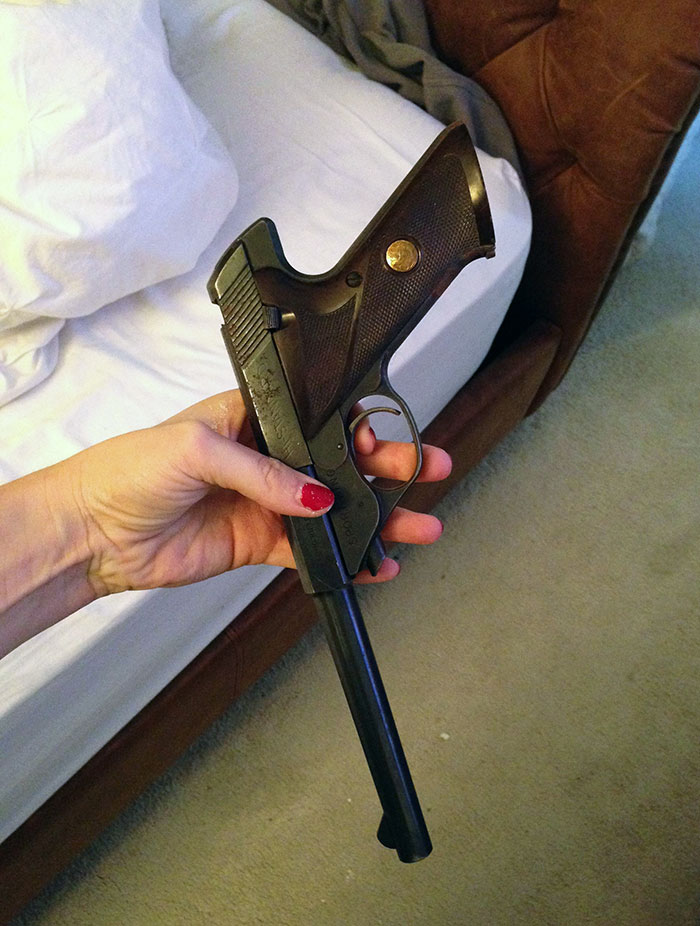 My Sister Bought A House About A Year Ago And Has Been Doing Renovations. She Just Recently Found This Behind One Of The Walls