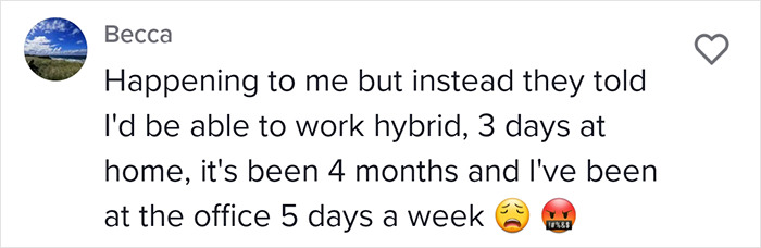 "It Took An Hour To Get Here This Morning": Woman Is Angry She Was Tricked Into Believing Her New Job Was Fully Remote When It&rsquo;s Actually Hybrid