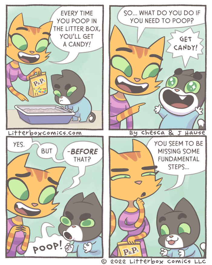 I Draw My Family As Cats In These 30+ Mom Comics