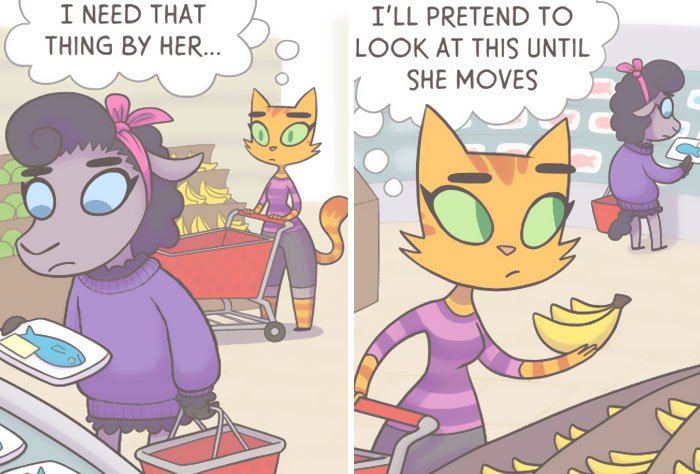 I Illustrate My Experience As A Modern-Day Parent In 30 Comics With A Feline Twist (New Pics)