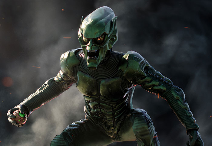 Green Goblin holding b**b from Spider-Man: No Way Home