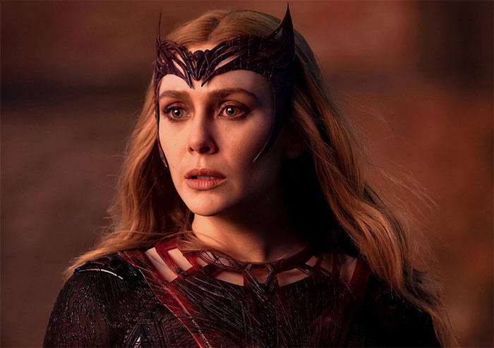 Wanda Maximoff looking from Doctor Strange in the Multiverse of Madness