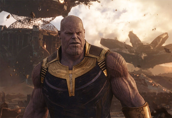 Thanos looking from Avengers: Infinity War