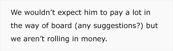 Mother Turns To The Internet To Ask If Her Son Should Pay Rent And For His Own Things After He Turned 18 - 11