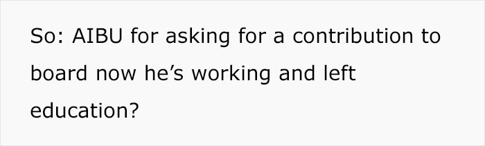 Mother Turns To The Internet To Ask If Her Son Should Pay Rent And For His Own Things After He Turned 18 - 14