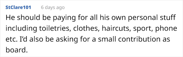 Mother Turns To The Internet To Ask If Her Son Should Pay Rent And For His Own Things After He Turned 18 - 19