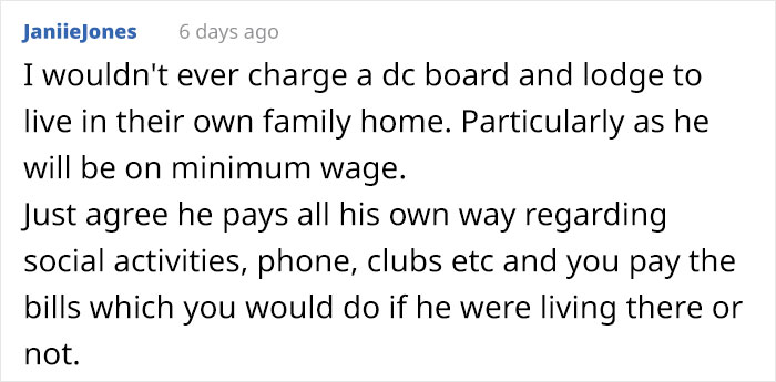 Mother Turns To The Internet To Ask If Her Son Should Pay Rent And For His Own Things After He Turned 18 - 22