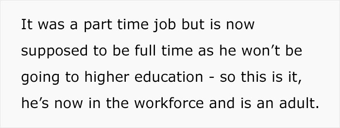 Mother Turns To The Internet To Ask If Her Son Should Pay Rent And For His Own Things After He Turned 18 - 3