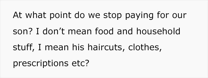 Mother Turns To The Internet To Ask If Her Son Should Pay Rent And For His Own Things After He Turned 18 - 5
