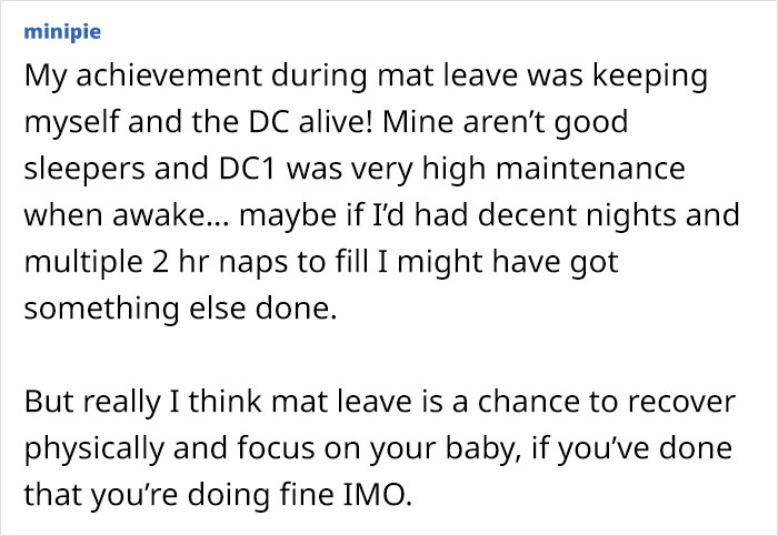 "Should I Have Done Something?": Coworker Shames New Mom For Not Being Productive While On Maternity Leave, Wonders If They're Right