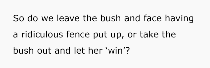 "This Is Likely To Look Ridiculous": Petty Woman Complains About Neighbor&rsquo;s Bush, Demands They Rip It Out Or She Will Put A Fence Around Her Front Drive
