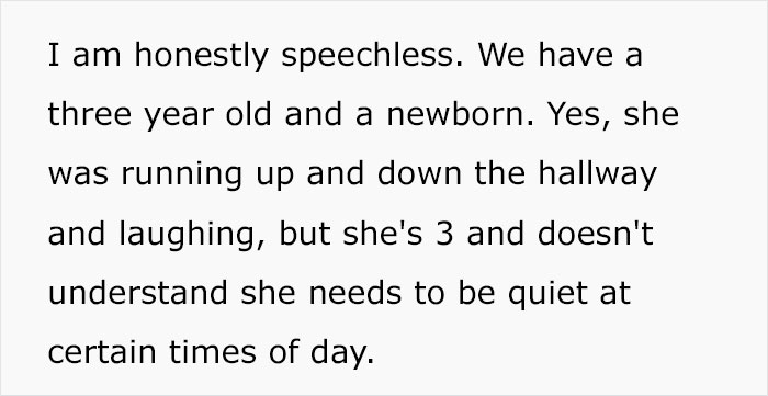 Mom Is "Left Speechless" After Neighbor From Downstairs Has Enough Of Her Loud 3-Year-Old And Tells Her To Be Quiet