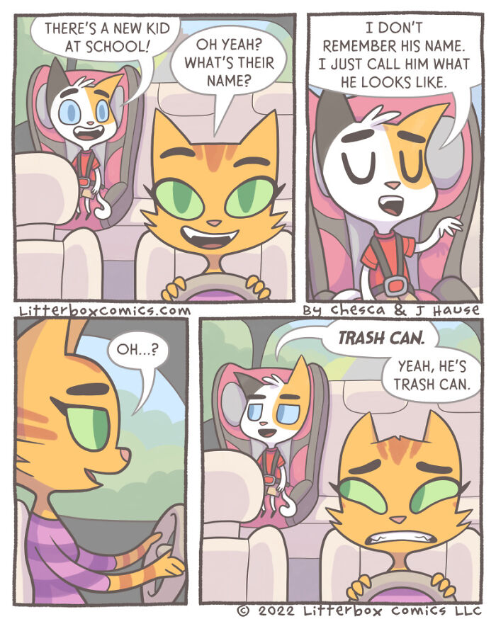 I Draw My Family As Cats In These 30+ Mom Comics