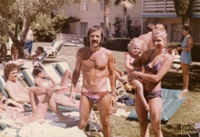 “It Was The Summer Of ‘68 Or ‘69 And My Mom (Holding Her Cousin) Was In Las Vegas With Her Aunt And Uncle To Babysit Their Kids While They Went To See Sonny And Cher In Concert"