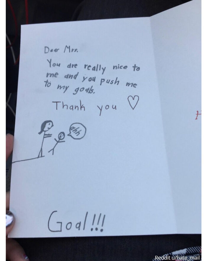 "A Valentines Day Card From A Student Of Mine"