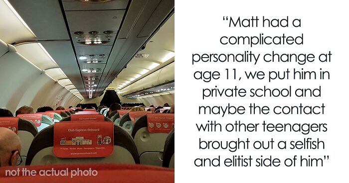 Teen Says Parents Shouldn’t Have Bought Nanny A First-Class Ticket, Regrets It After They Put Him In Economy For Being So Elitist