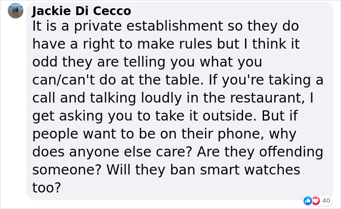 New Italian Restaurant In Texas Has A Strict ‘No Cellphones Allowed’ Policy, And It’s Divided The Internet - 15