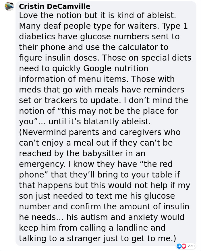 New Italian Restaurant In Texas Has A Strict ‘No Cellphones Allowed’ Policy, And It’s Divided The Internet - 13