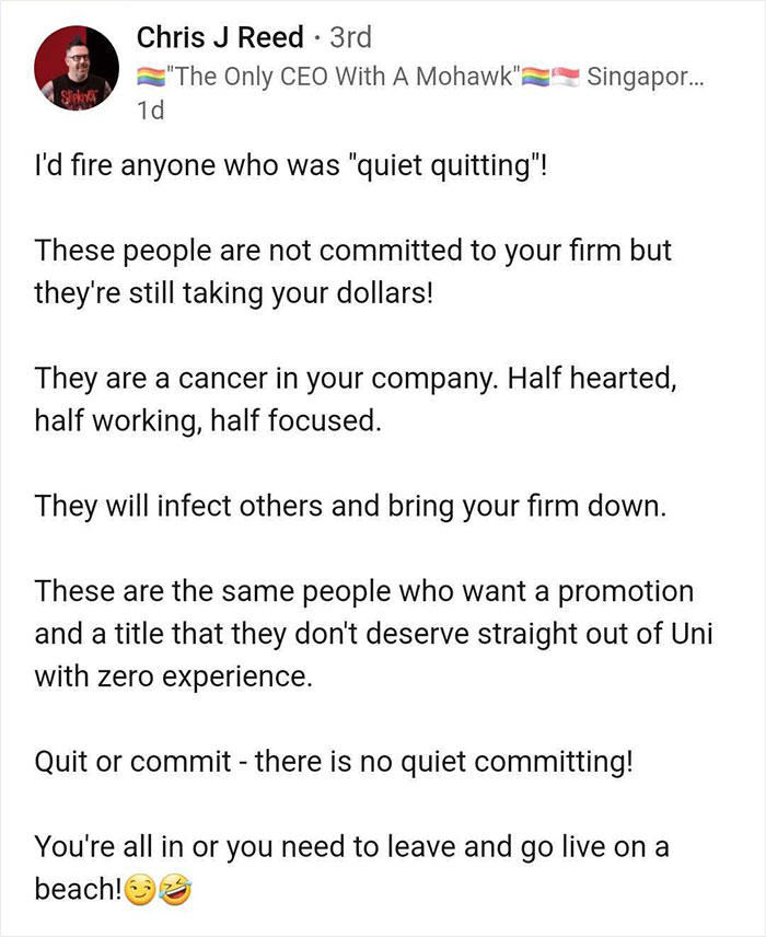 Employees Stop Going Above And Beyond At Work And Join "Quiet Quitting" Trend, But Bosses Are Not Happy Employees Stop Going Above And Beyond At Work And Join "Quiet Quitting" Trend, But Bosses Are Not Happy