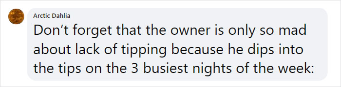 Restaurant Owner Berates Customers For Not Tipping Their Servers Who Work For $3 An Hour, Faces Major Backlash Online - 3