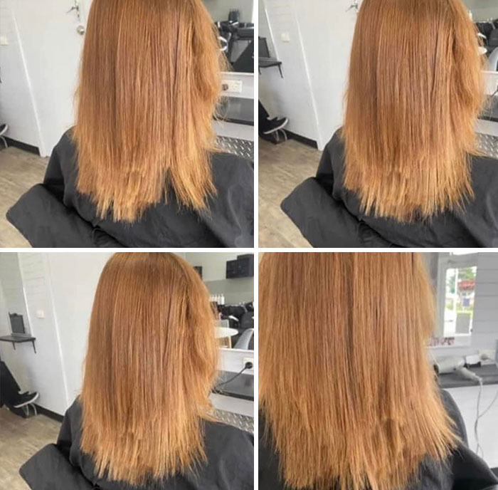 Parece que se lo ha cortado ella misma