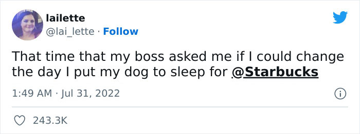 Boss Asks Employee To Change The Date Of Putting Down Her Dog So She Can Work, She Hands In Two Weeks' Notice Instead