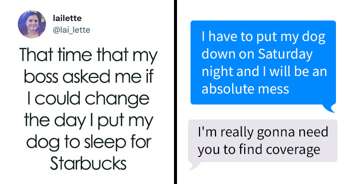 Boss Asks Employee To Change The Date Of Putting Down Her Dog So She Can Work, She Hands In Two Weeks’ Notice Instead