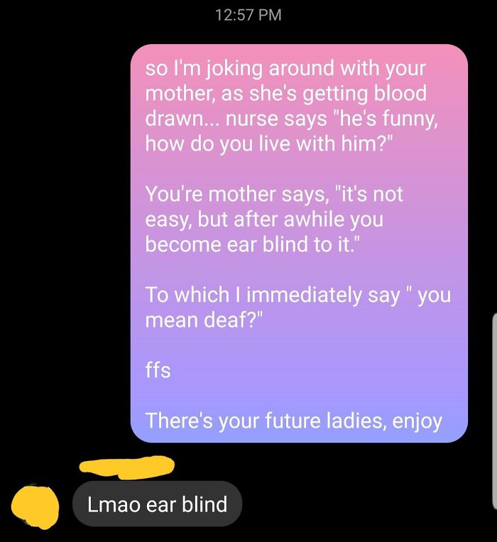 Wife Said She Goes Earblind... Had To Tell Our Kids