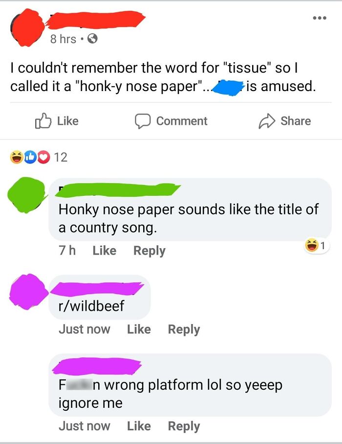Honk-Y Nose Paper