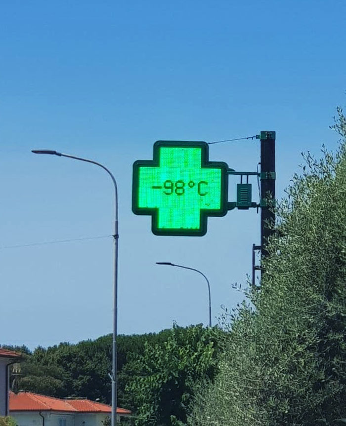 It Is So Hot In Italy That Thermometer Sensors Stop Working Correctly