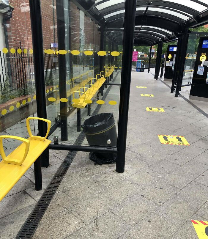 It's Been So Bloody Hot It Melted The Bin At The Bus Stop