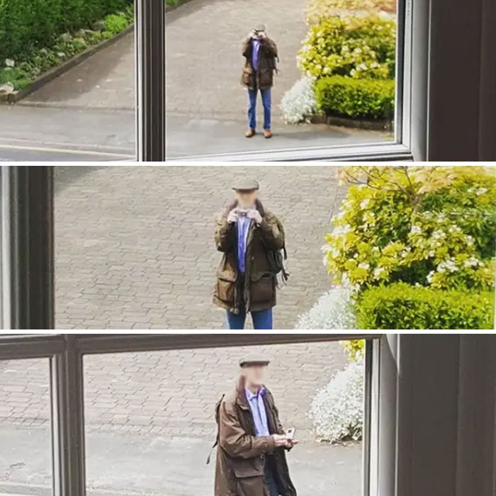 A este vecino le gusta hacer fotos a través de la ventana de la casa de al lado