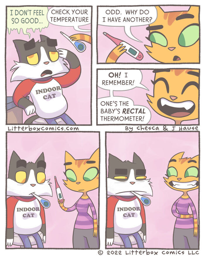 I Draw My Family As Cats In These 30+ Mom Comics