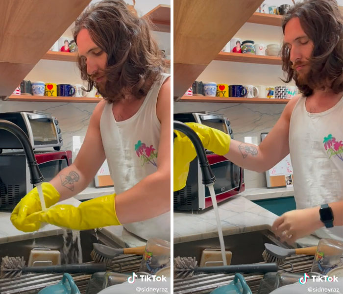 You Can Use Cold Water To Get These Yellow Cleaning Gloves Off