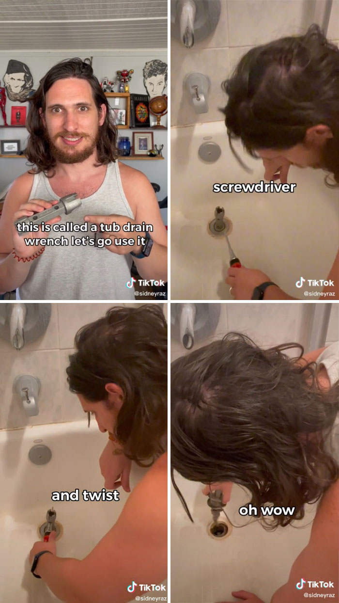 You Can Unscrew A Bathtub Drain To Unclog It