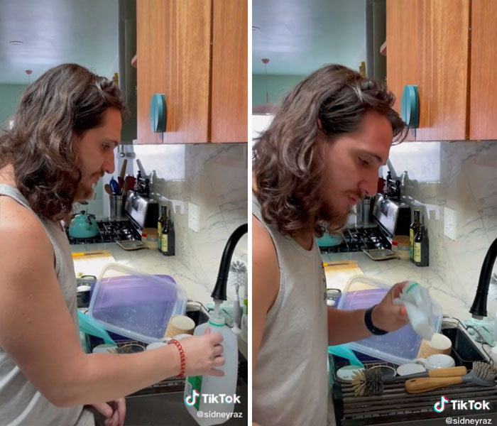 You Can Easily Roll Up A Milk Jug If You Put Hot Water In It