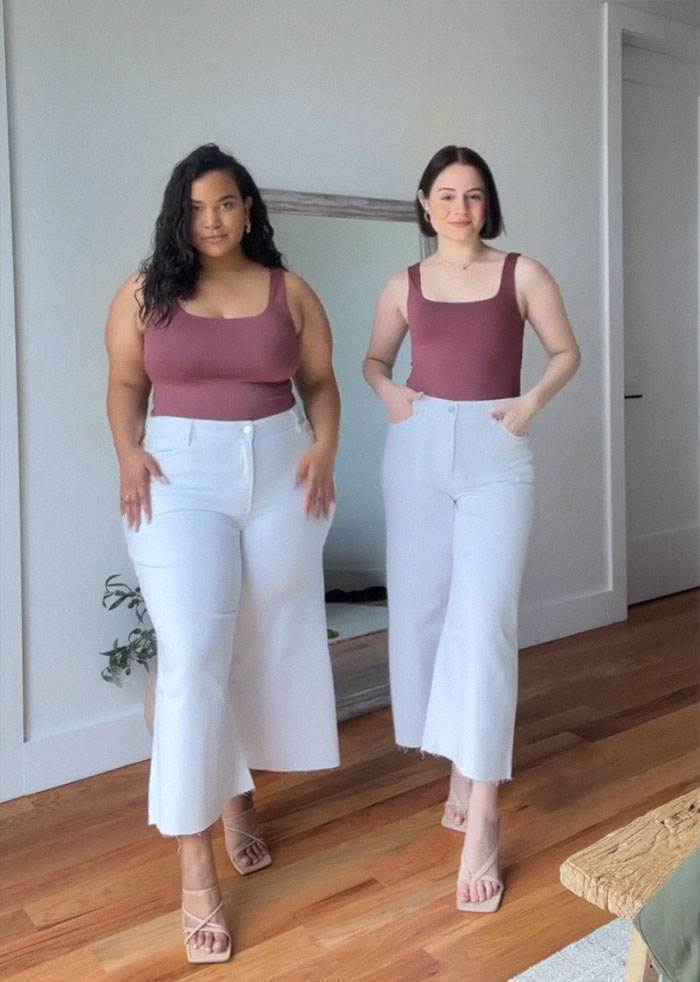 Two Body Types Same Outfit