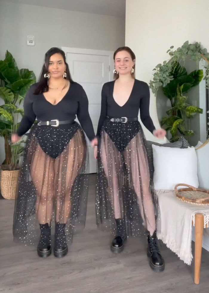 Two Body Types Same Outfit