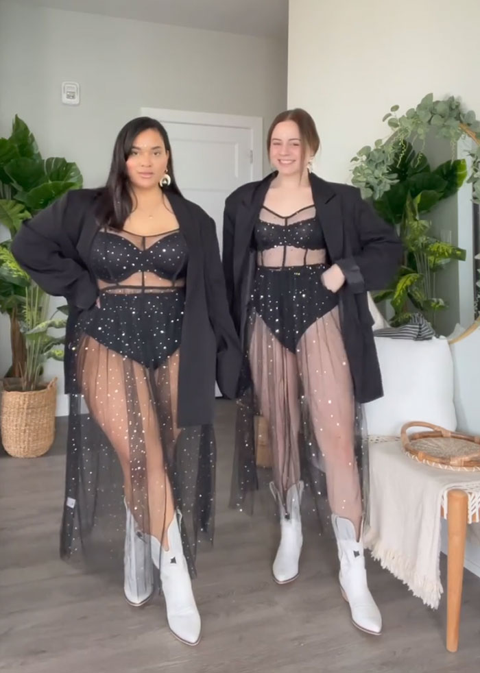 Two Body Types Same Outfit