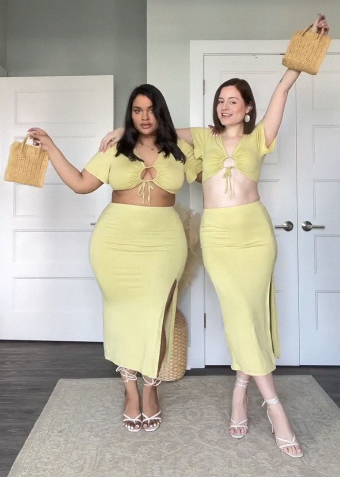 Two Body Types Same Outfit