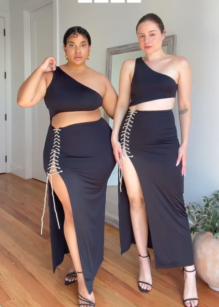 Two Body Types Same Outfit