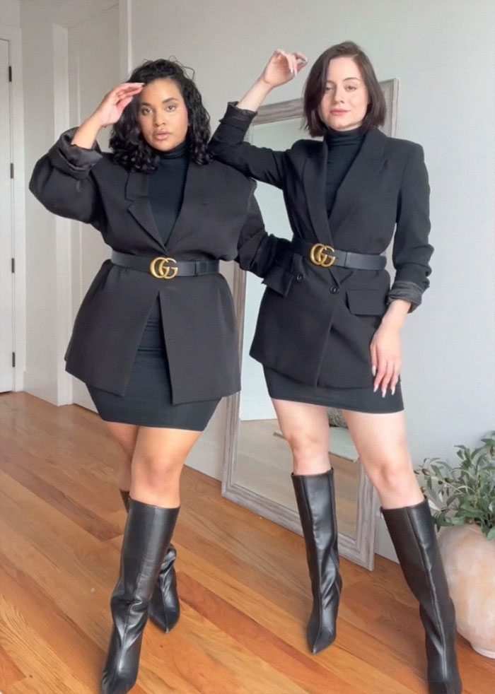 Two Body Types Same Outfit