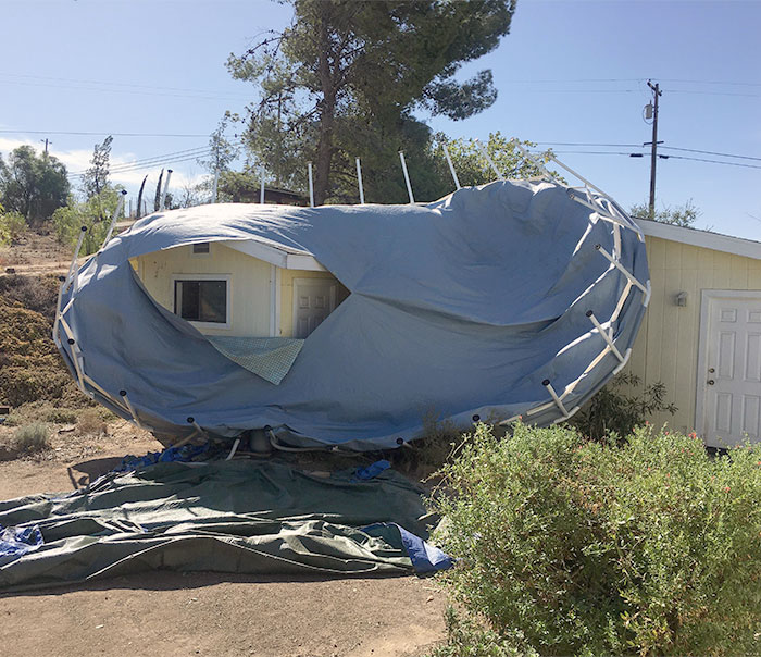 The Winds Caught The Empty Pool. It No Longer Holds Water, I Tried